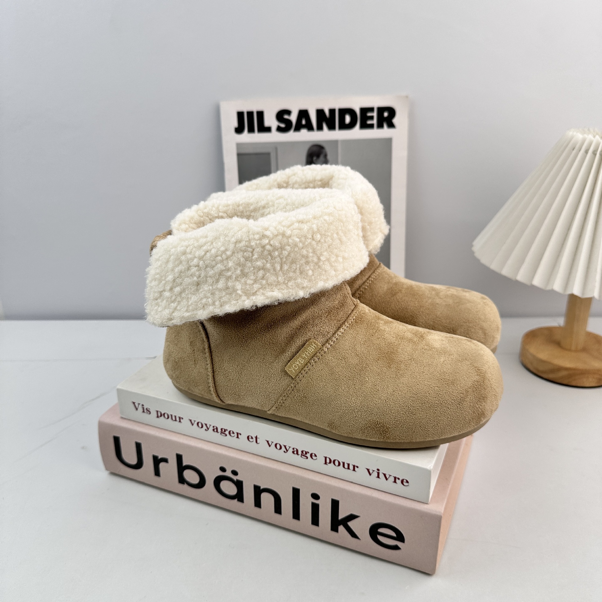 Far Wa2025 otoño y invierno botas de nieve cálidas botas de algodón con suela gruesa aumentando botas Bocken botas cortas para mujeres