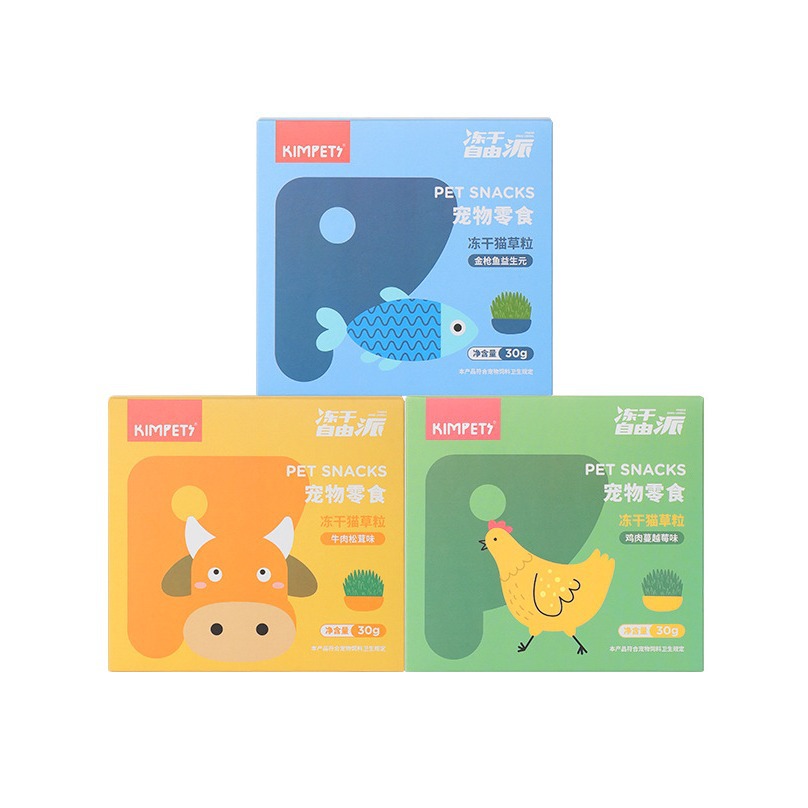 Aperitivos para mascotas, gránulos de hierba para gatos, atún liofilizado, gránulos de hierba para gatos, dientes molares, bocadillos para gatos enlatados, alimentos básicos al por mayor