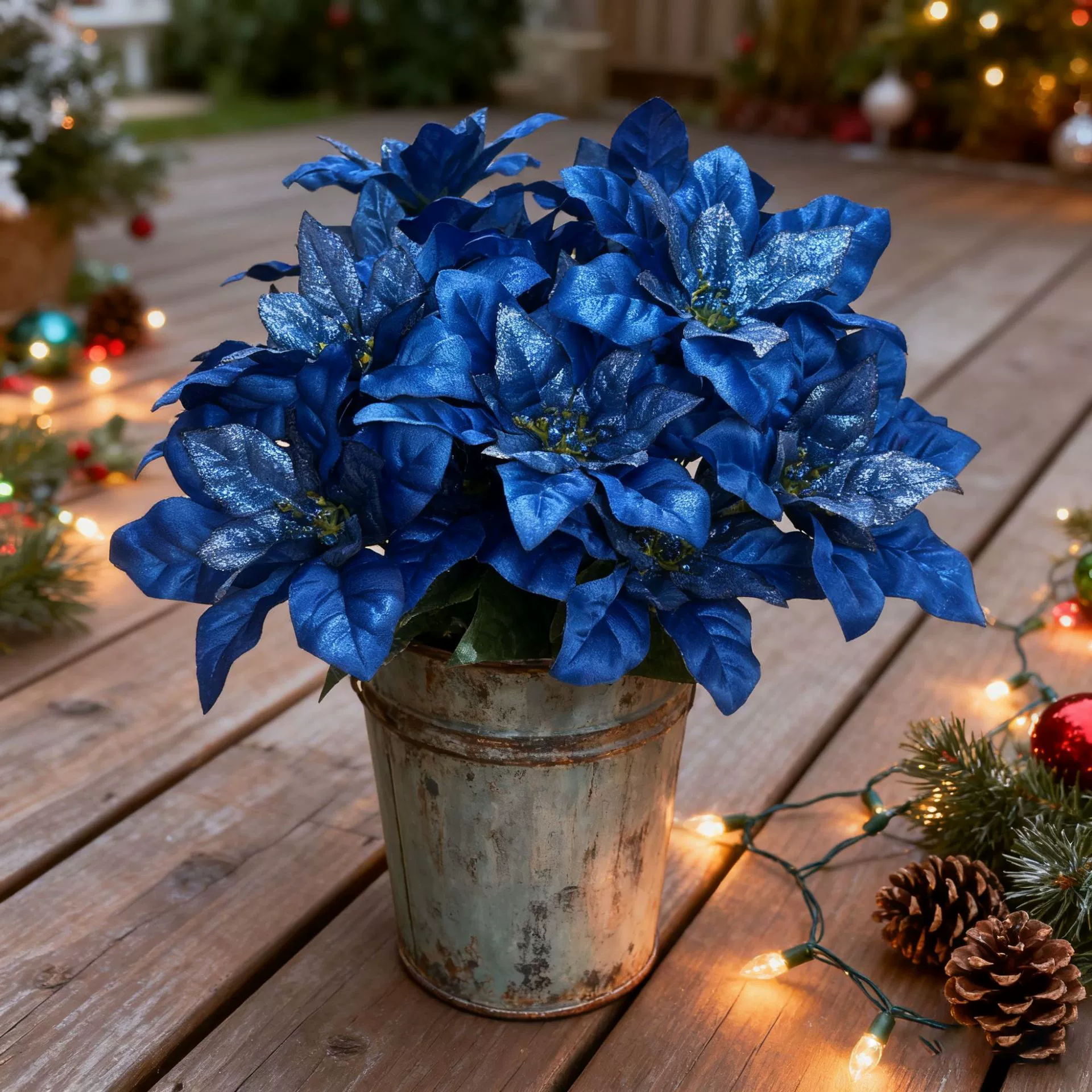 Фабрика прямых продаж четырехглавый рождественский букет имитация poinsettia искусственные цветы для домашнего декора набор шелковые цветы оптом