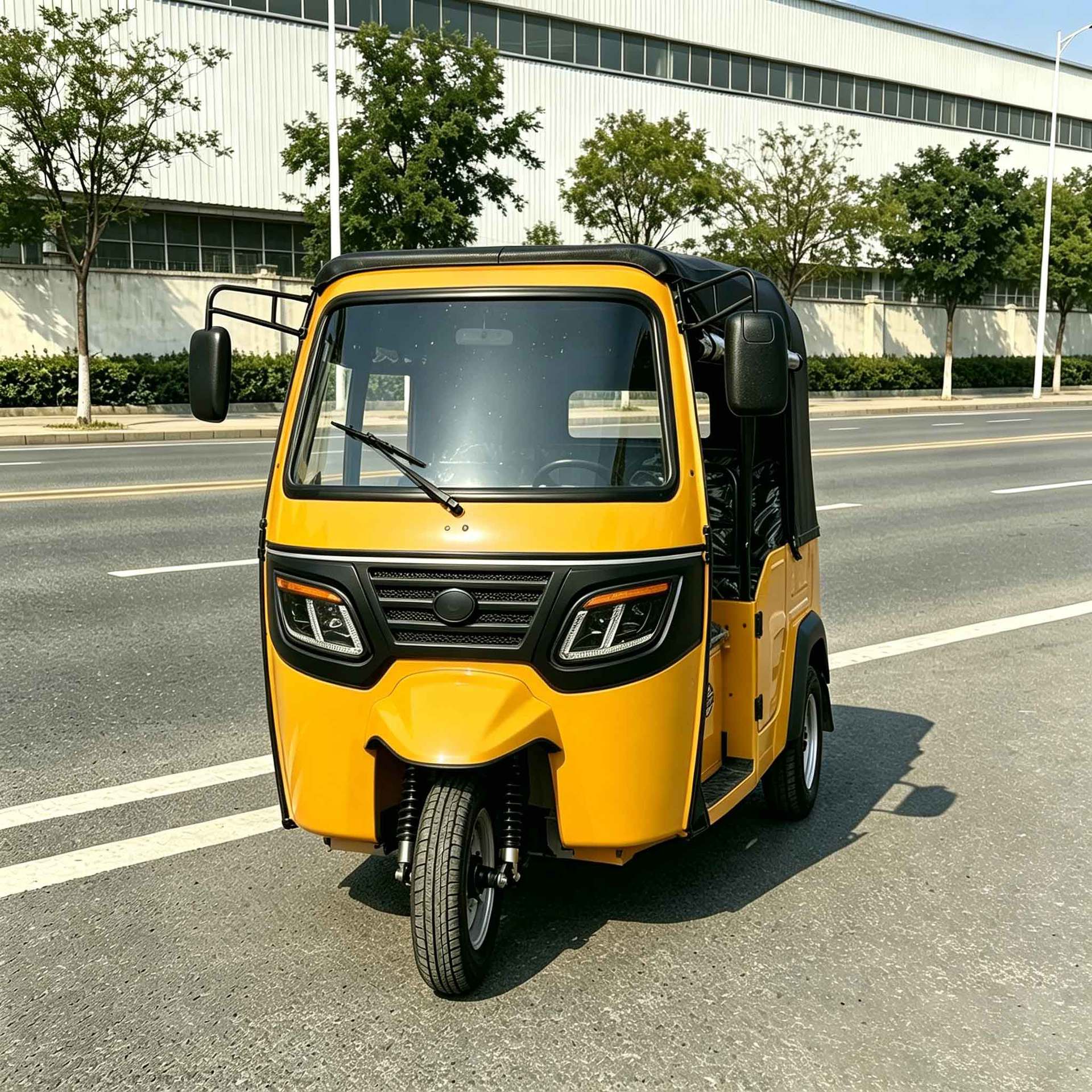 Fuel-Powered Tricycles for Passenger Transport, Export of Tuk-Tuks, Tuktuk, Southeast Asia, India, Passenger Operation, Quality
