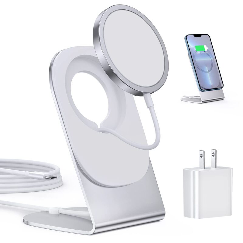 卸売マグセーフ磁気吸引無線充電器15w携帯電話充電器デスクトップ携帯電話スタンド無線充電取り外し可能|undefined