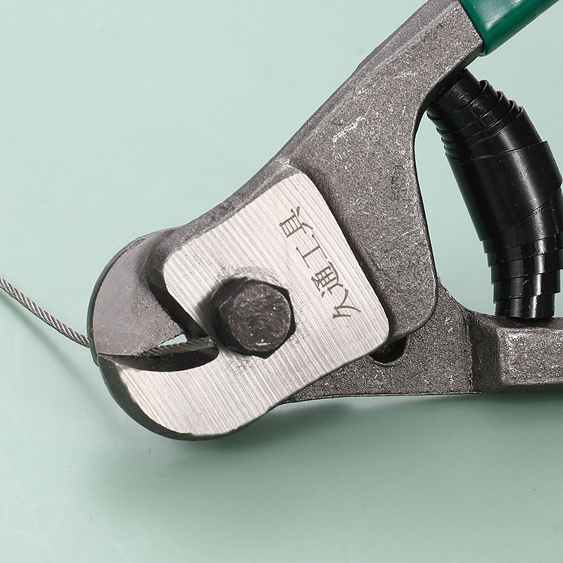 Los fabricantes venden Jiutong trenzado alicates de alambre de acero cuerda de alambre de acero tijeras de cuerda de alambre de acero de 8 pulgadas herramientas de hardware