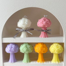 情人节花束造型蜡烛雏菊花束香薰蜡烛高级氛围感玫瑰手捧花蜡烛