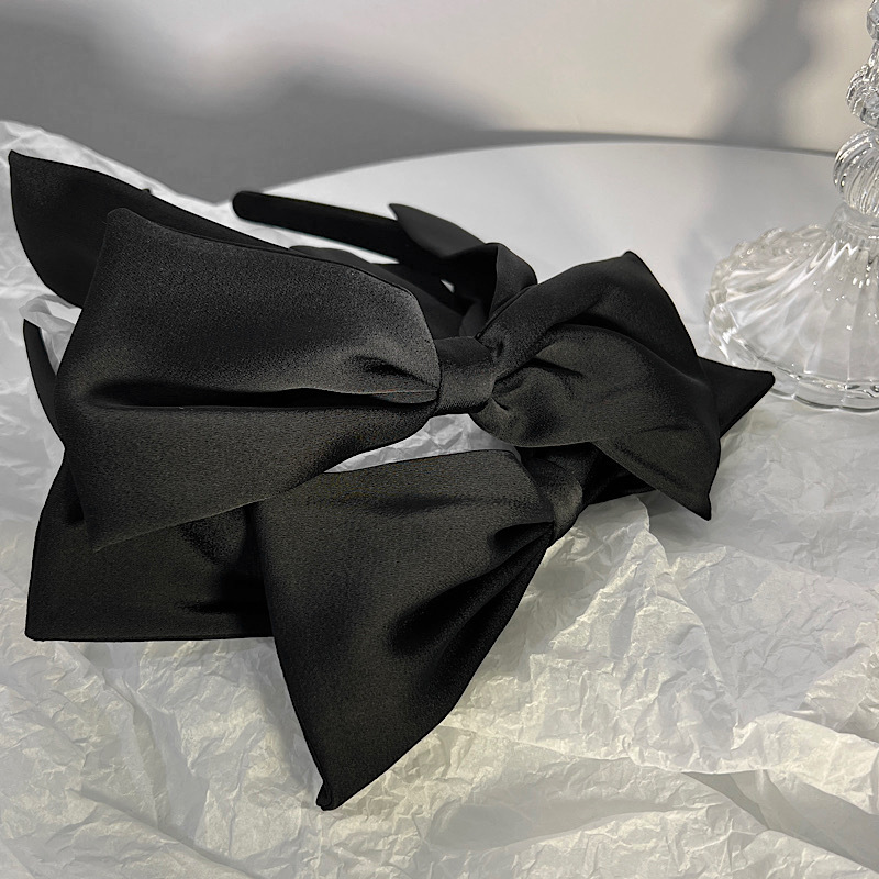 2022 New Black Big Bow Headband Hair Accessories display picture 2