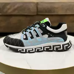Fan Jia Medusa Men's Chunky Sneakers Couple Style Unisex Sports Casual Shoes European Trend High-Top Thick Sole
