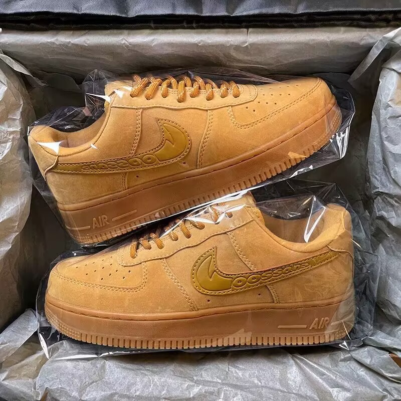 Nike Air Force 1 White Sneakers for Men, Summer Trendy Thick-Soled Pure White Low-Top Versatile Sneakers for Women Nike Air Force 1 White Sneakers for Men, Summer Trendy Thick-Soled Pure White Low-Top Versatile Sneakers for Women