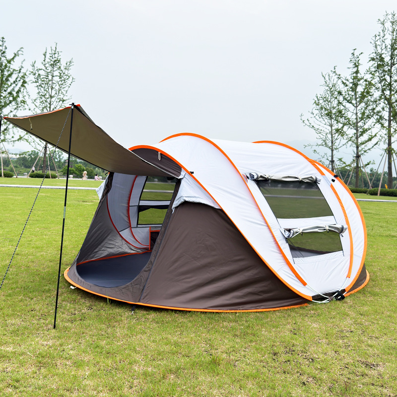 Outdoor quick-open tent for 5-8 people, fully automatic, sun-proof, breathable, portable folding tent for camping