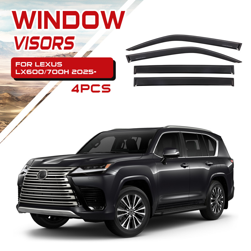 Visera para Ventana de Coche, Protector de Lluvia, Compatible con Lexus LX600 LX700 LX570 GX400 460
