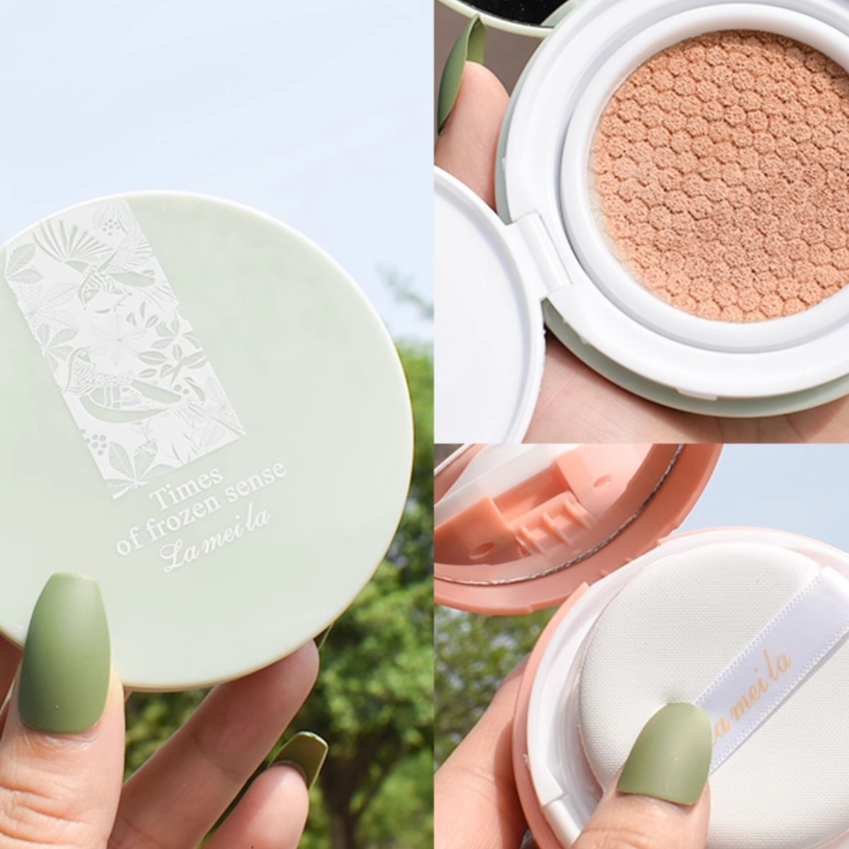 輕薄超感氣墊BB霜保濕遮瑕持續提亮皮膚裸妝學生女粉底液