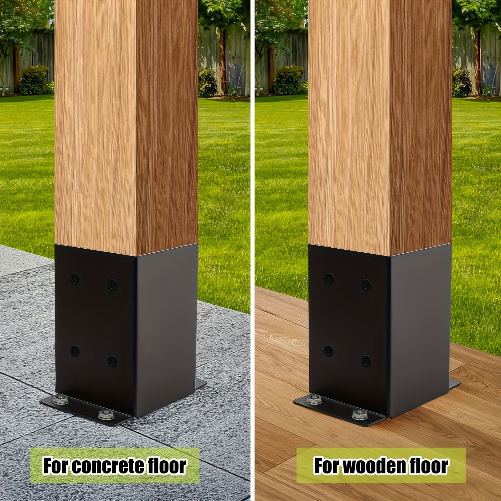 Pavilión barandilla columna base ancla terraza cubierta columna de acoplamiento no estándar accesorios de hardware simple hierro forjado