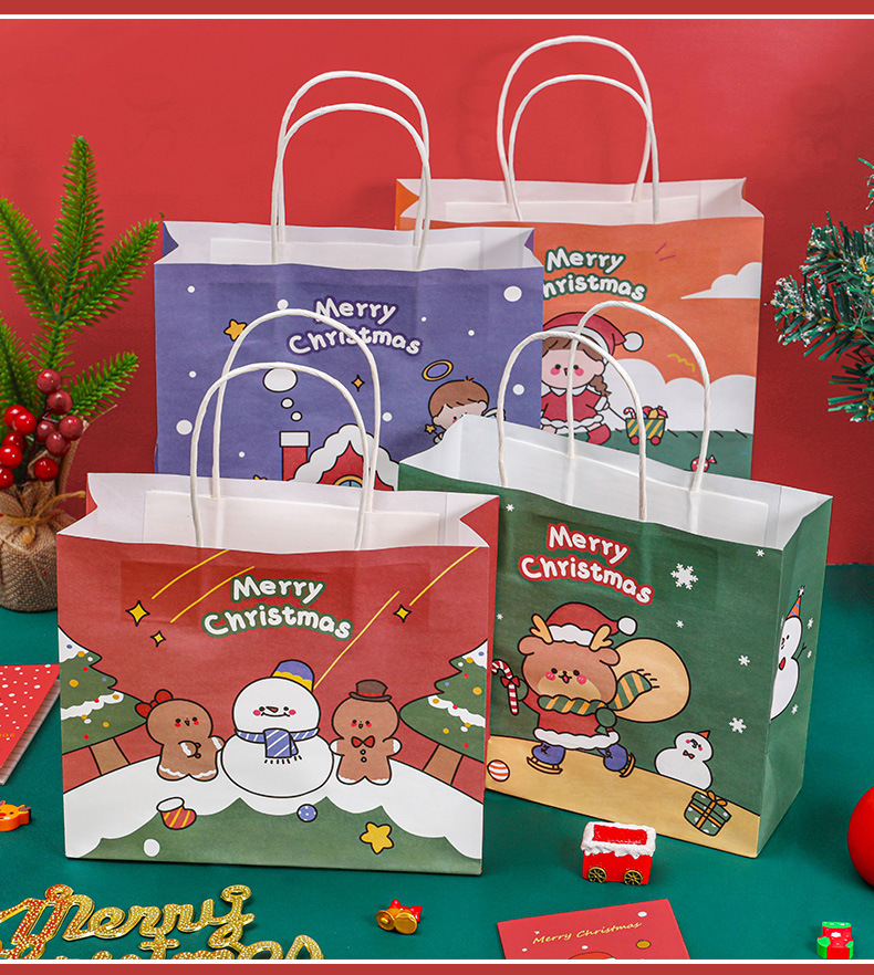 Christmas Cute Cartoon Paper Festival Gift Bags display picture 5