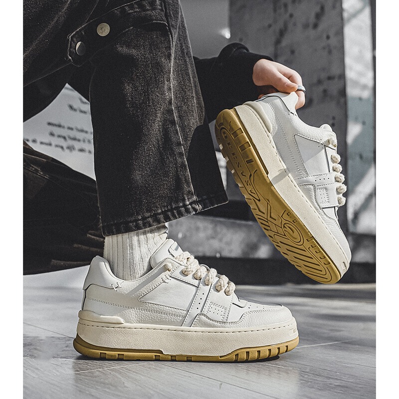 3177 Paris Thick-Soled Men's High Street New Retro Workwear Men's Shoes Japanese Style Fat Boy Height-Increasing Loafers