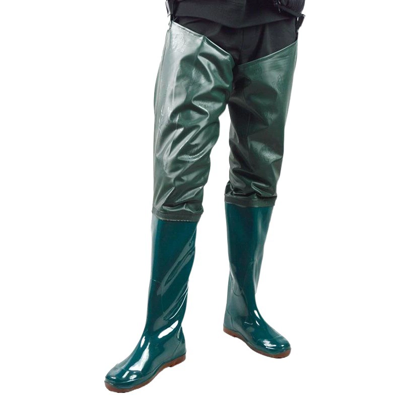 Мужские сапоги для дождя с удлиненным голенищем для посадки риса, работы в воде, рыбалки, а также прочные нескользящие сапоги до колена.