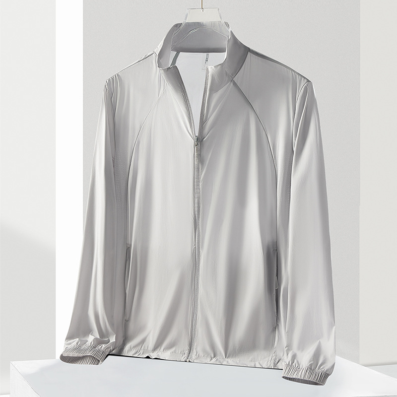 Summer ice silk outdoor sunscreen clothing women's UPF50 anti-ultraviolet cool breathable sunscreen clothing men's tide foreign trade wholesale