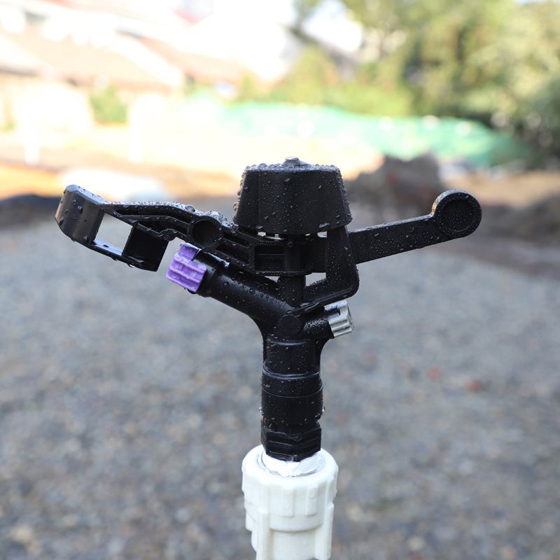 6 puntos rociador de plástico rociador doble boquilla rotación automática jardín agrícola ahorro de agua riego no incluido impuestos