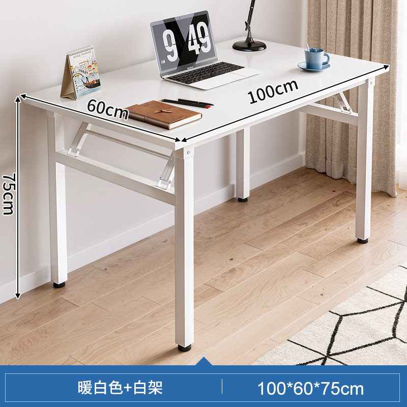 Mesa plegable, mesa para manicura, mesa de comedor sencilla, escritorio para computadora en casa, mesa larga, escritorio de entrenamiento, escritorio para casa de alquiler.