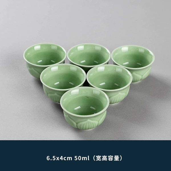 Celadon Zen Lotus Rhythm-6 cups direct sale