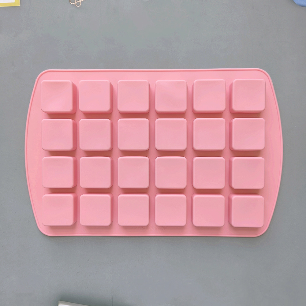 24 molde de silicona cuadrado molde de hielo casero modelo cuadrado de chocolate de nougat 673