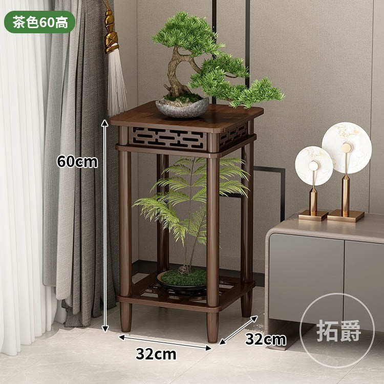 花棚客間中国式復古非実木花台室内着地多層植木鉢ブラケット2025新型起爆金|undefined