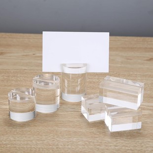 Acrylic table number plate business card holder dining table card seat card holder number holder table menu holder display card signature holder