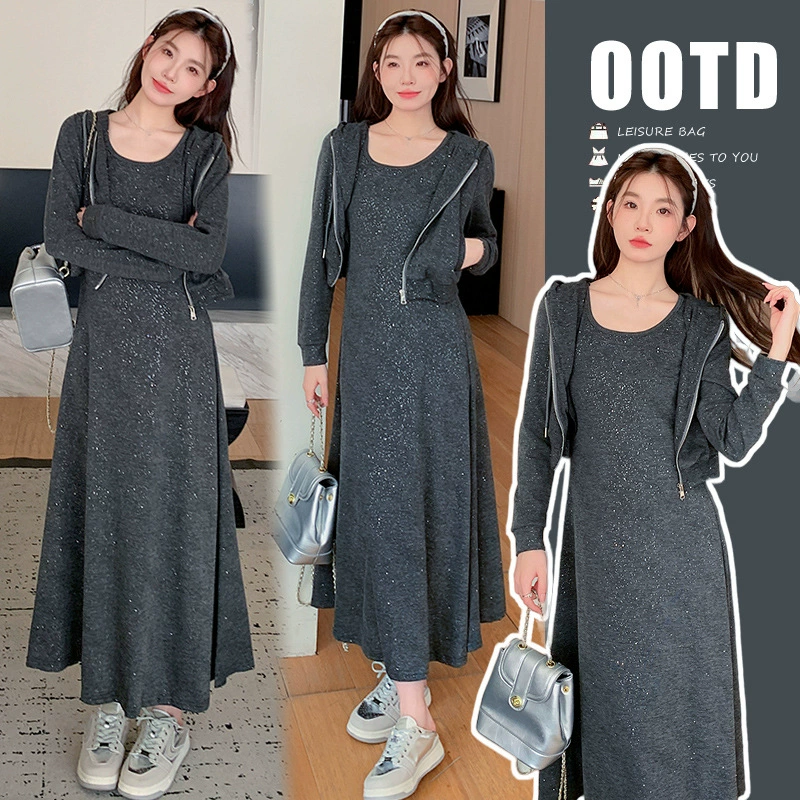 Одежда для беременных Осенняя одежда 2024 Новый модный набор