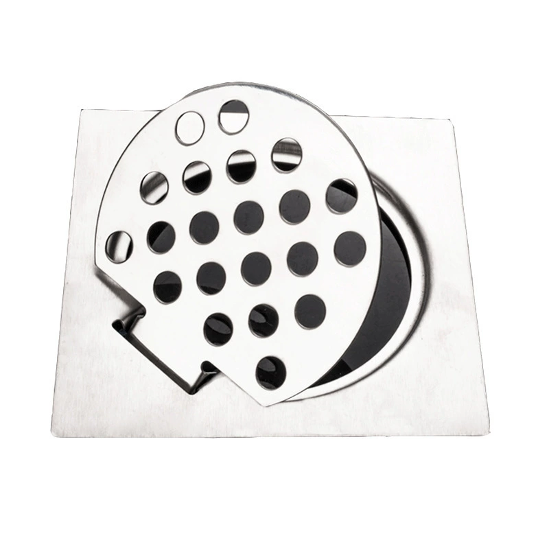 4 дюйма 6 дюймов трап для откидного пола ванная комната из нержавеющей стали двойной медный сердечник трап для пола Ванная комната Кухня балкон одноэтажный трап