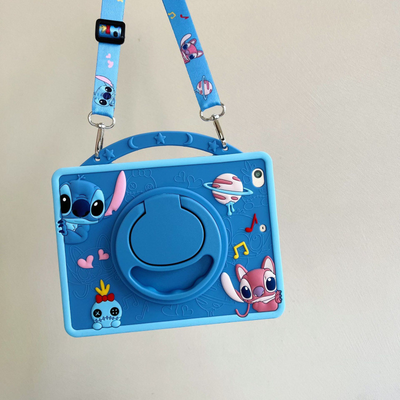 Xiyin Cross-border in stock for ipad10 Protective Case Pen Slot 3D Stitchai Samsung A9 Silicone Protective Case