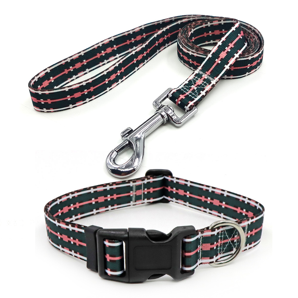 Amazon al por mayor collar de mascota corda de tracción al aire libre paseo perro collar perro collar en el viento