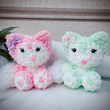 情人节新宠小狐狸送女友闺蜜生日礼物泡沫玫瑰花网红玲娜贝儿礼盒