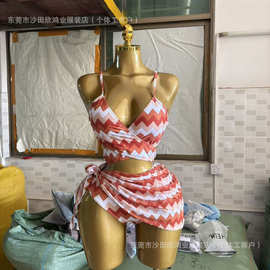 2026 新款SHEIN 泳衣女士性感绑带比基尼泳装外贸bik夏季批发出口