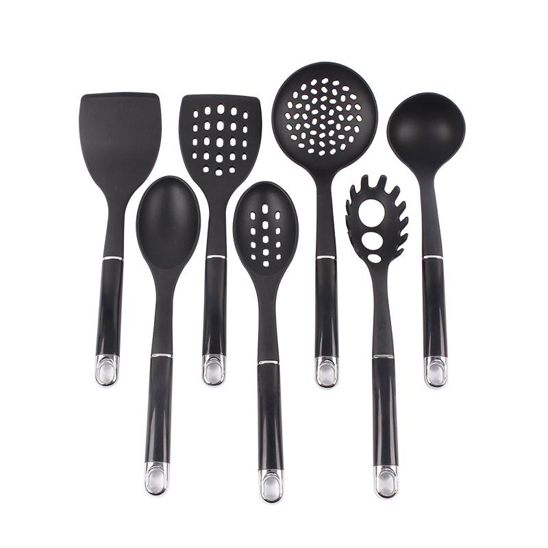 Fornitura diretta dalla fabbrica di utensili da cucina per uso domestico, resistenti alle alte temperature, nuovi e ispessiti, spatola, scolapasta, cucchiaio, nylon_voghion.com