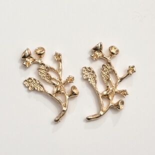 Korean style branches and leaves xiuhe antique handmade bridal hair accessories diy alloy accessories accessories group fan clothing materials