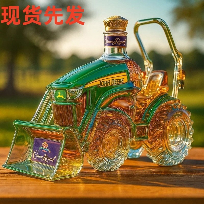 跨境新品 John Deere Tractor Whisky Bottle 有趣的威士忌酒瓶|undefined