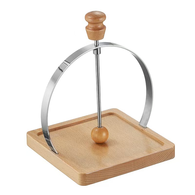 Ventas transfronterizas de madera sólida de acero inoxidable cuadrados de restaurante de hotel de mesa de toallitas simple estante de servilletas asiento de prensa de papel europeo