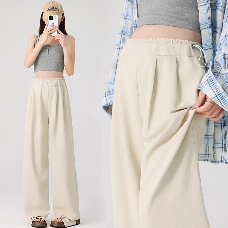 Maternity Pants Spring and Summer Thin Yamamoto Pants 2025 New Summer Non-Tightening Casual Wide-Leg Pants Summer Wear