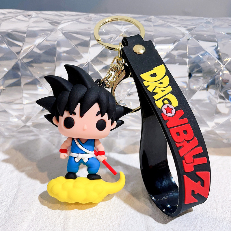Q バージョンドラゴンボールキーホルダーシリコーン孫悟空人形ペンダントアニメ漫画キャラクターペンダントギフト卸売|undefined