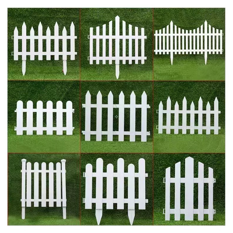 塑料栅栏白色围栏庭院篱笆栅栏室内外别墅校园装饰小围栏花园栅栏