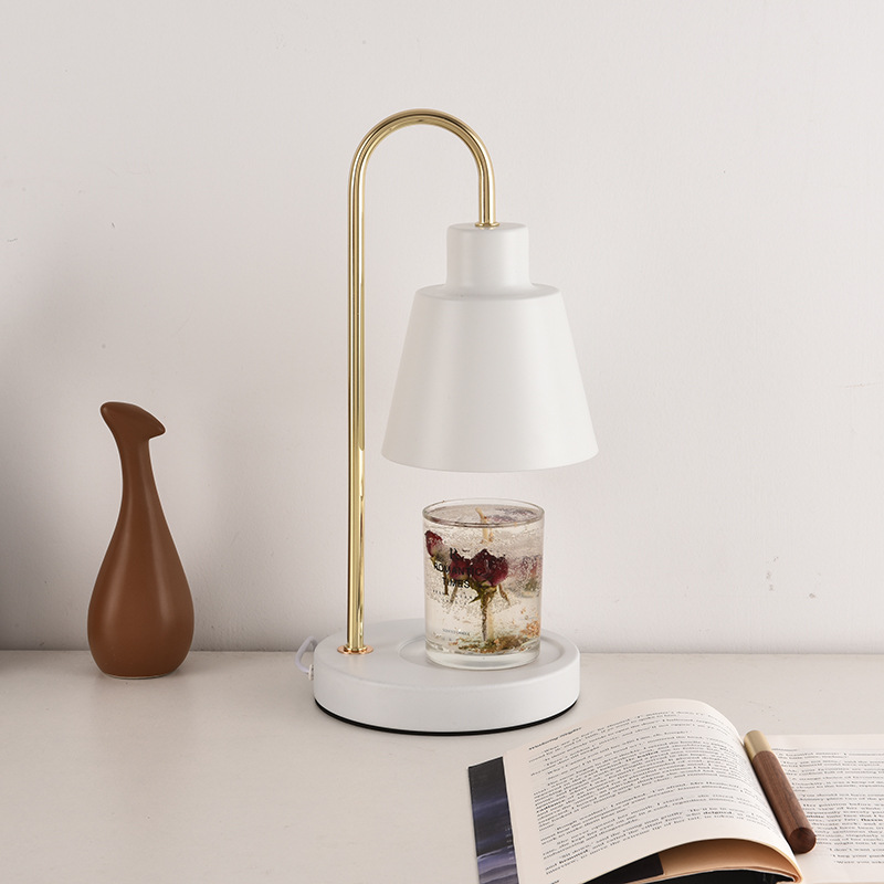 Madera aromaterapia cera lámpara vela aceite esencial ajustable Luz de fusión lámpara de la vela dormitorio cuadrado transfronterizo Amazon