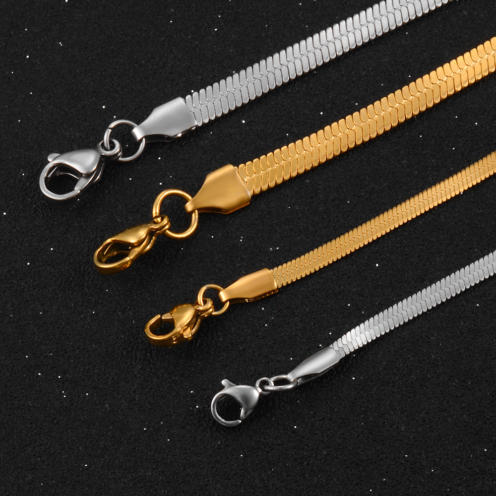 Stainless Steel Blade Chain Necklace