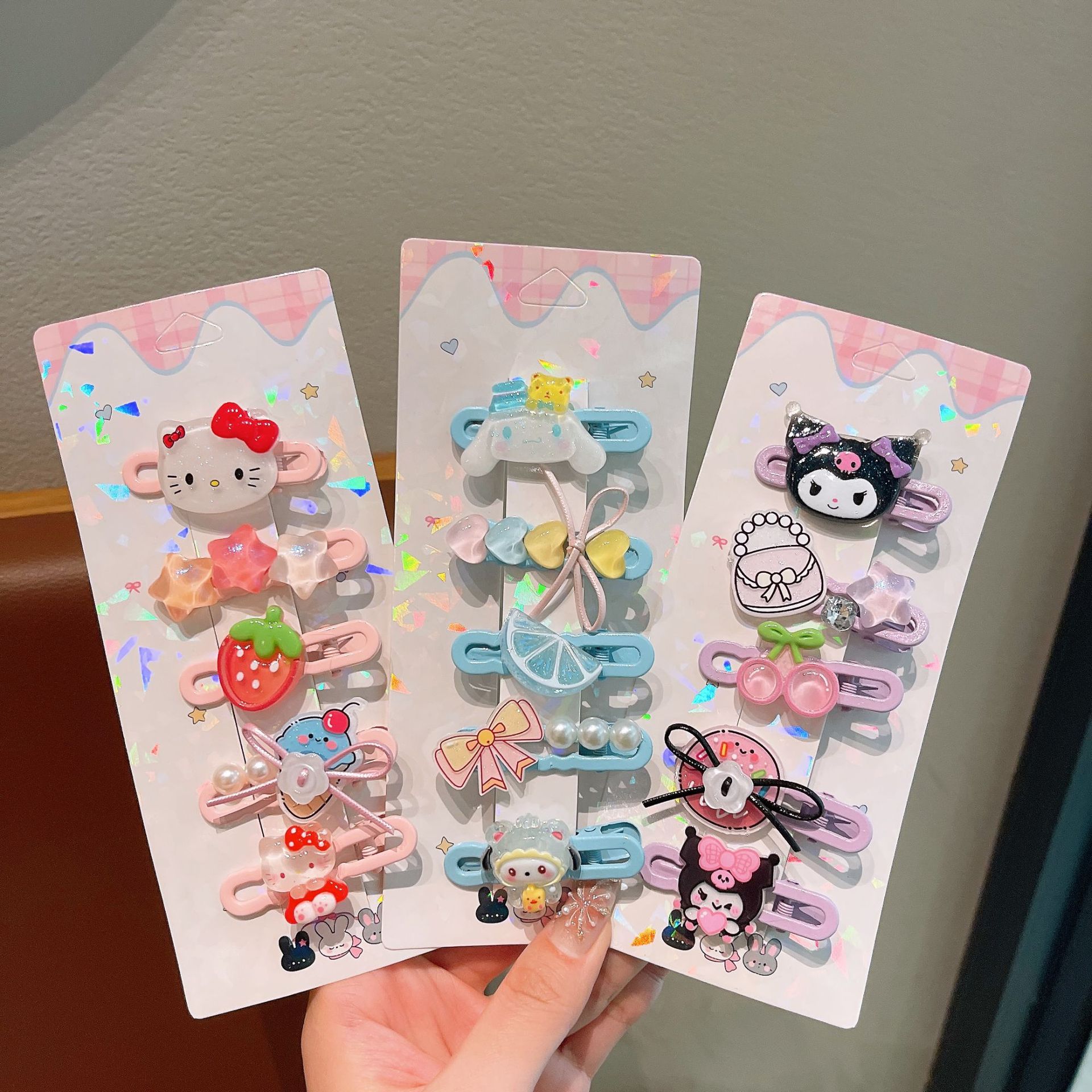 Niños lindos clips de cabello de dibujos animados nuevos clips de cabello de la ciudad de animales de la niña pequeña conejo policía clips de frisa al por mayor