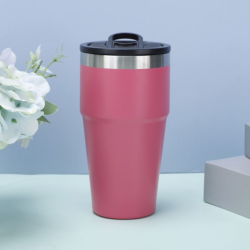 Fábrica de suministro directo 304 taza de acero inoxidable portable taza de automóvil taza de aislamiento frío taza de hielo al por mayor personalizada