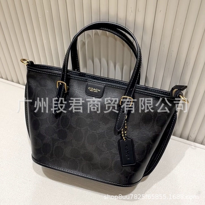 蔻家新款女包包taxi菜篮子老花手提托特包时尚复古单肩斜挎购物袋|undefined