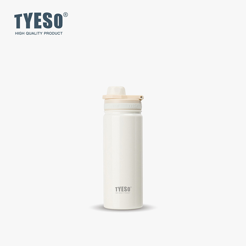 Taisuo 学生スポーツボトル TYESO ポータブルハンドルステンレス鋼ウォーターカップ INS 真空北欧スタイル二重層断熱カップ|undefined