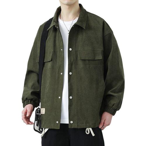 Men's Spring and Autumn Season American Workwear Jacket Vintage Trend Brand Loose Casual Top