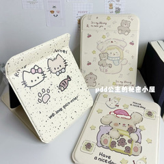 Insかわいい鏡折り畳み化粧鏡美化粧鏡デスクトップカバーデスクトップ寮家庭用携帯アニメ