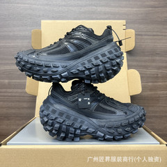 高定版巴黎新款轮胎老爹鞋厚底增高 走秀休闲做旧男女同款坦克鞋