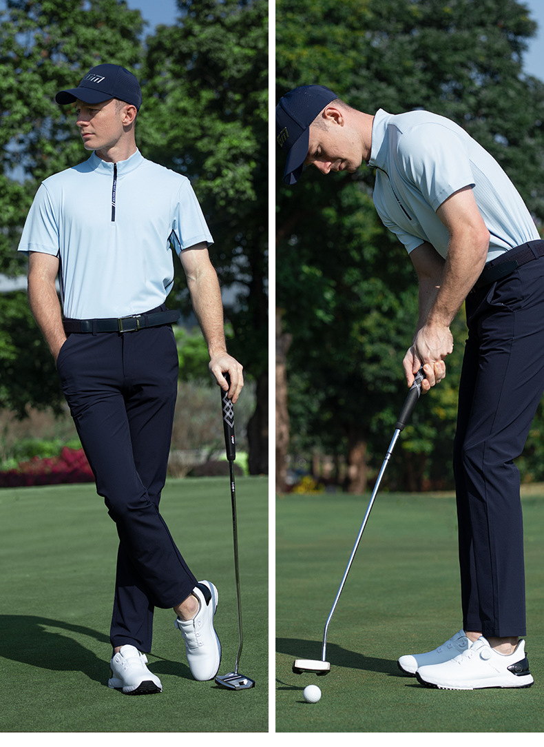 Áo polo nam golf PGM tay ngắn thấm hút nhanh khô — KUZ200-Quần dài màu xanh hải quân, YF771-Trắng tay ngắn, KUZ200-Quần trắng, KUZ200-Quần đen chi tiết 20