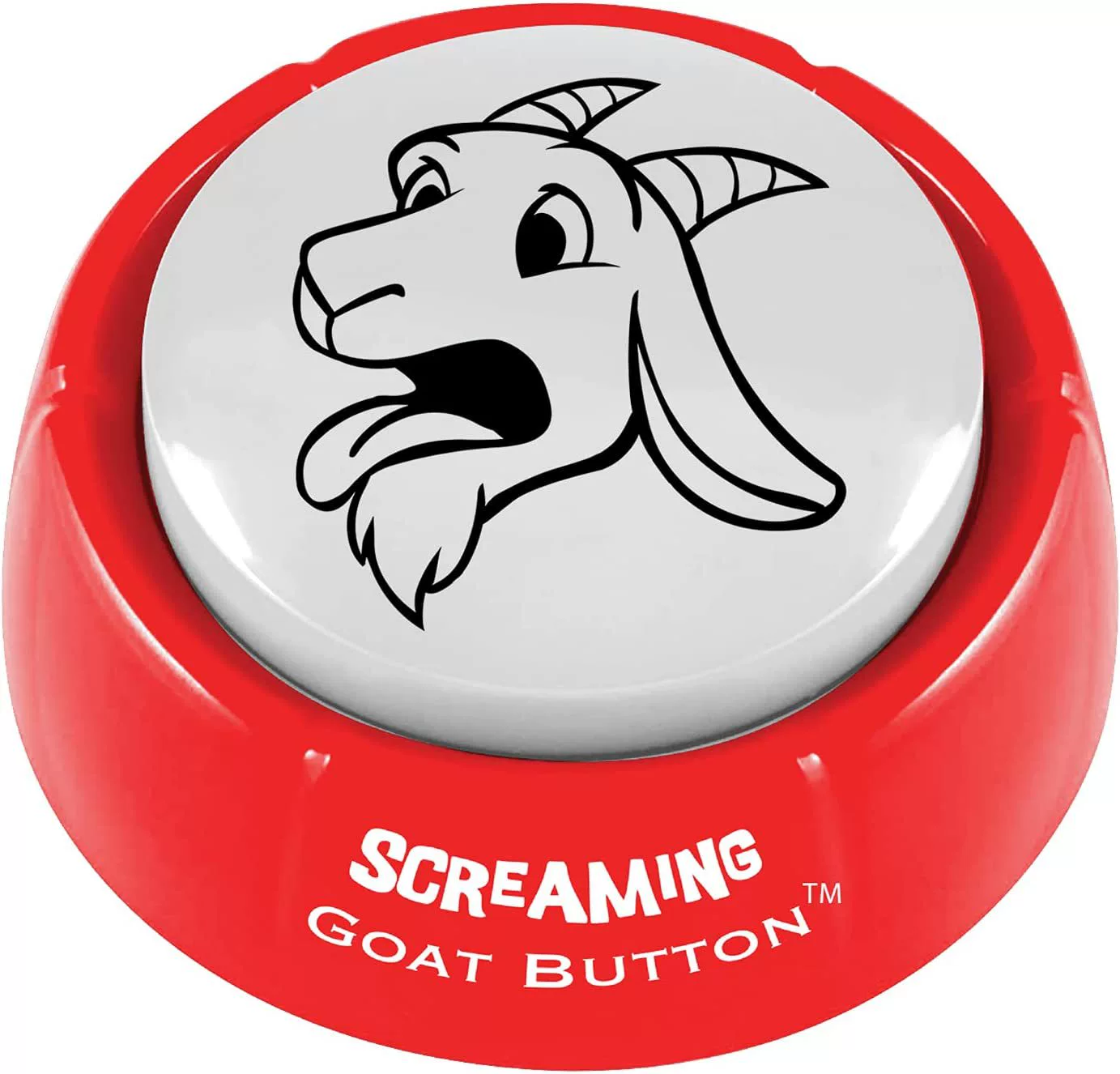 Screaming goat button men's and women's prank gifts Talking toy buttons Interest squeezing box scream Goat