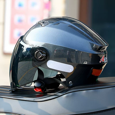 Summer Sun Protection Electric Scooter Motosiklet kaskı (dəbilqə) - titanium-gray-double-mirror-sunscreen-glasses-main-picture-one-size-fits-all