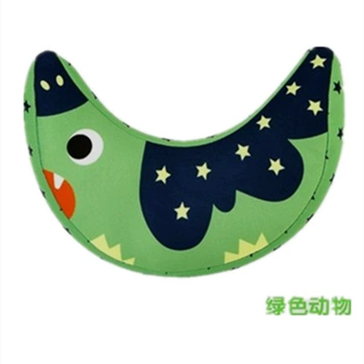 Japan and South Korea hajour children's car seat belt shoulder pad set u neck pillow baby neck seat sleeping pillow neck pillow (Seat belt shoulder pad) - green-for-large-car-seat-belts